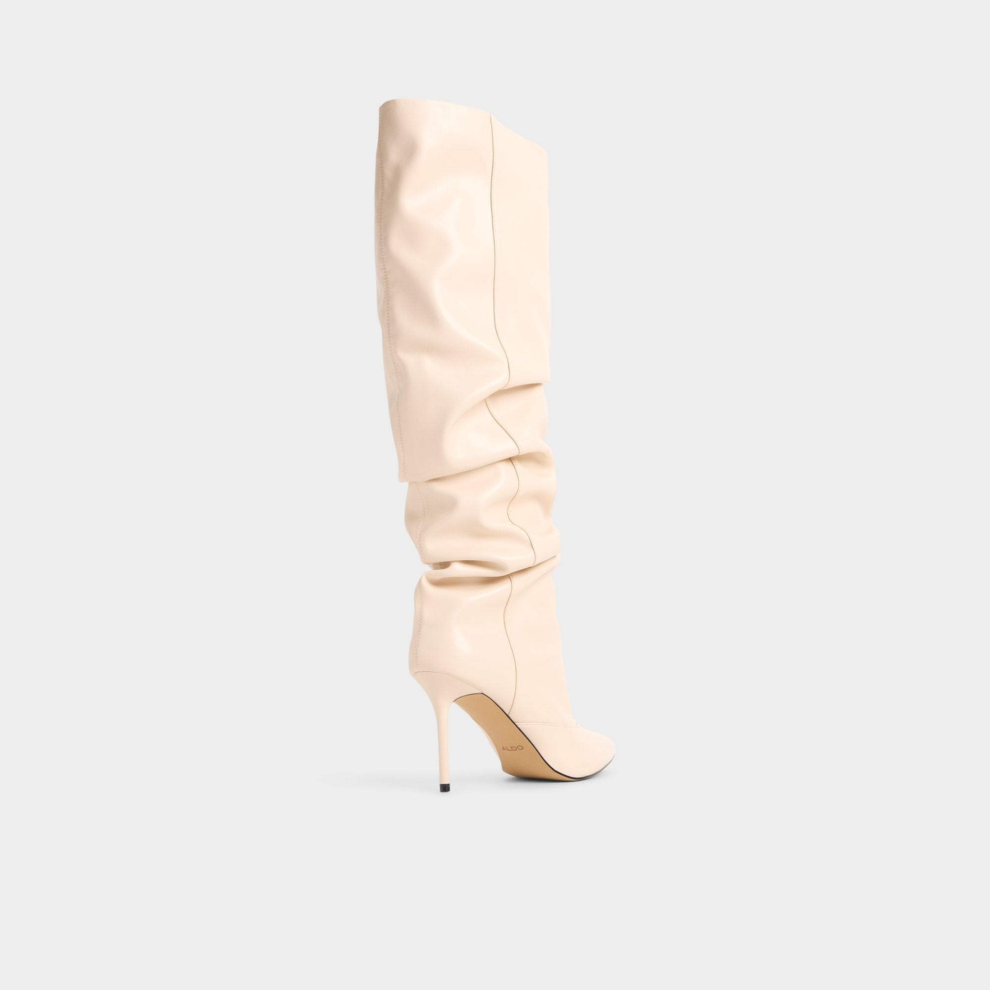 Cream Daroba in Cream - Over-the-knee boot, Stiletto heel | Aldo