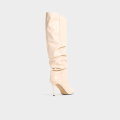 Cream Daroba in Cream - Over-the-knee boot, Stiletto heel | Aldo