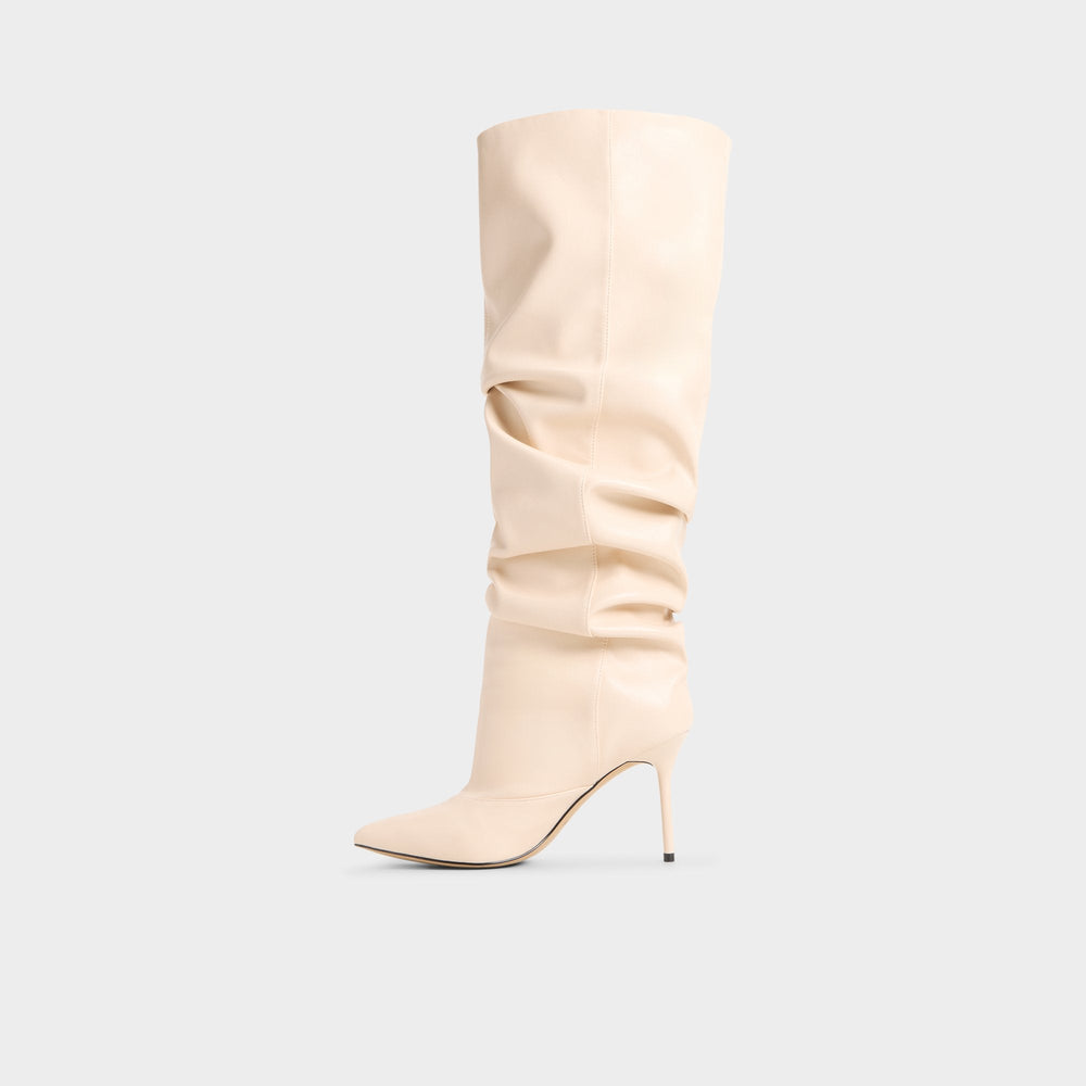 Cream Daroba in Cream - Over-the-knee boot, Stiletto heel | Aldo