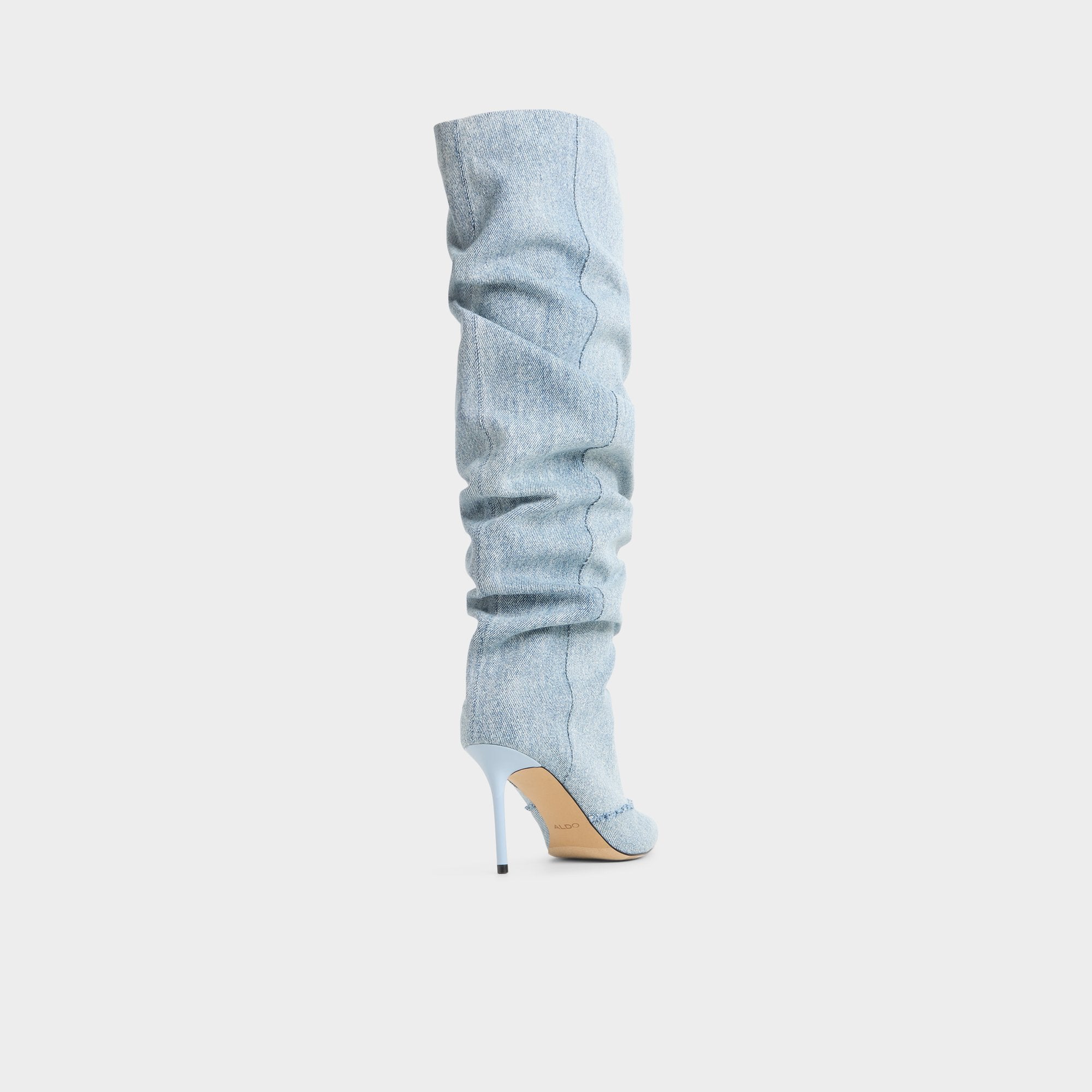 Denim Daroba in Denim - Over-the-knee boot, Stiletto heel | Aldo