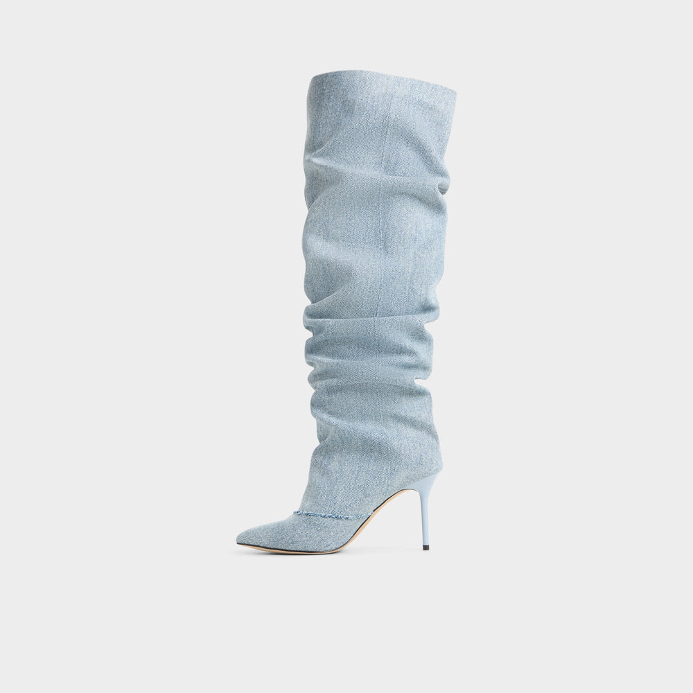 Denim Daroba in Denim - Over-the-knee boot, Stiletto heel | Aldo