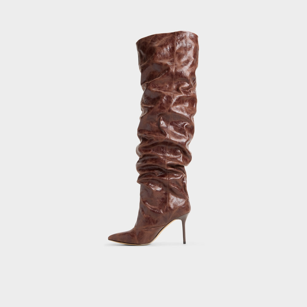 Dark brown Daroba in Dark Brown - Over-the-knee boot, Stiletto heel | Aldo