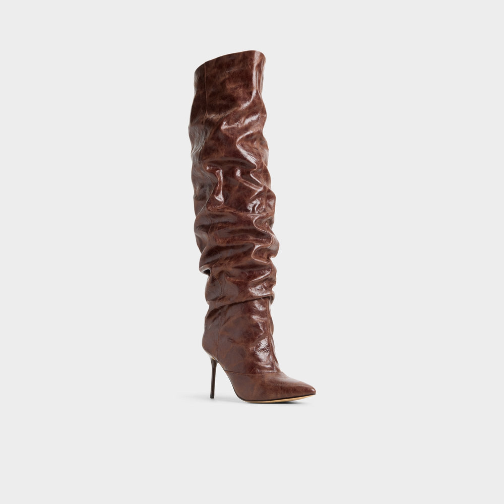 Dark brown Daroba in Dark Brown - Over-the-knee boot, Stiletto heel | Aldo