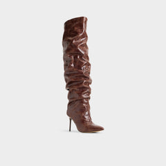Dark brown Daroba in Dark Brown - Over-the-knee boot, Stiletto heel | Aldo