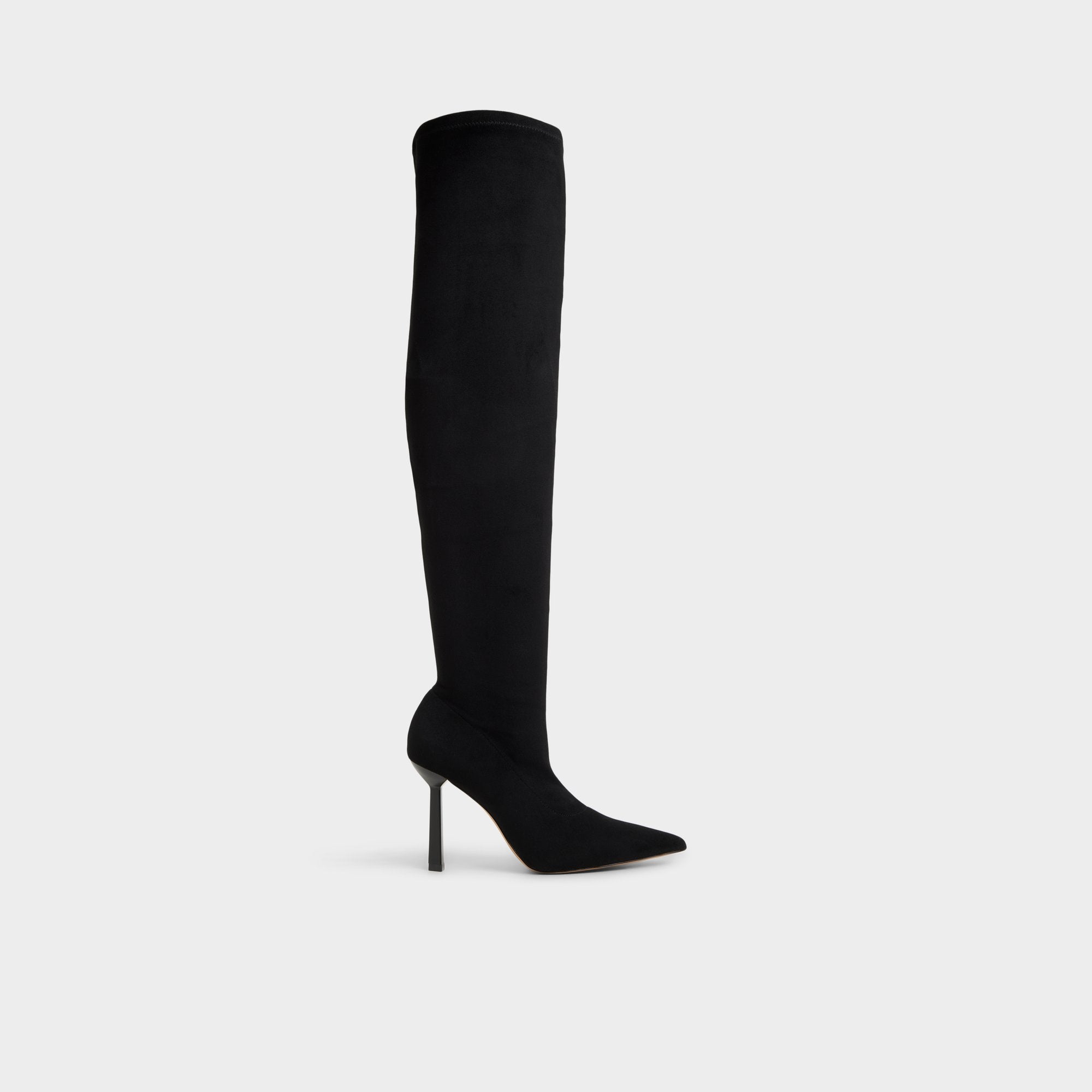 Black Caldan in Black - Over-the-knee boot, Stiletto heel | Aldo