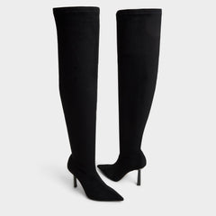 Black Caldan in Black - Over-the-knee boot, Stiletto heel | Aldo