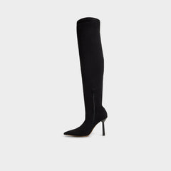 Black Caldan in Black - Over-the-knee boot, Stiletto heel | Aldo