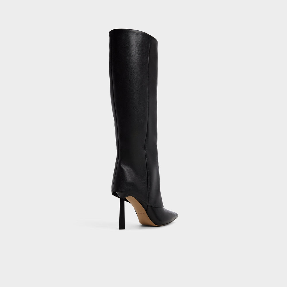 Black Lenoria in Black - Knee-high boot, Stiletto heel | Aldo