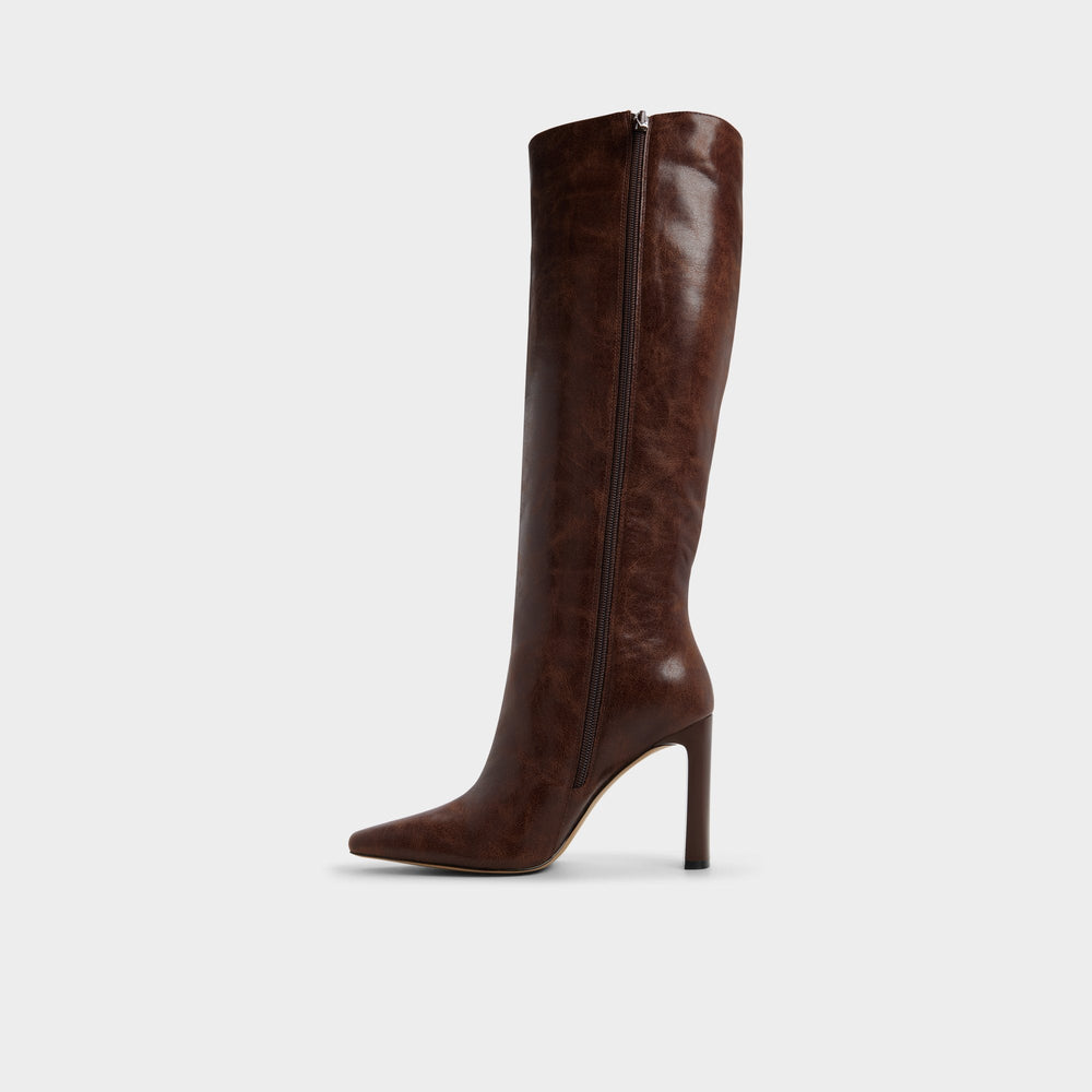 Medium brown Elyne in Wc Medium Brown - Knee-high boot | Aldo