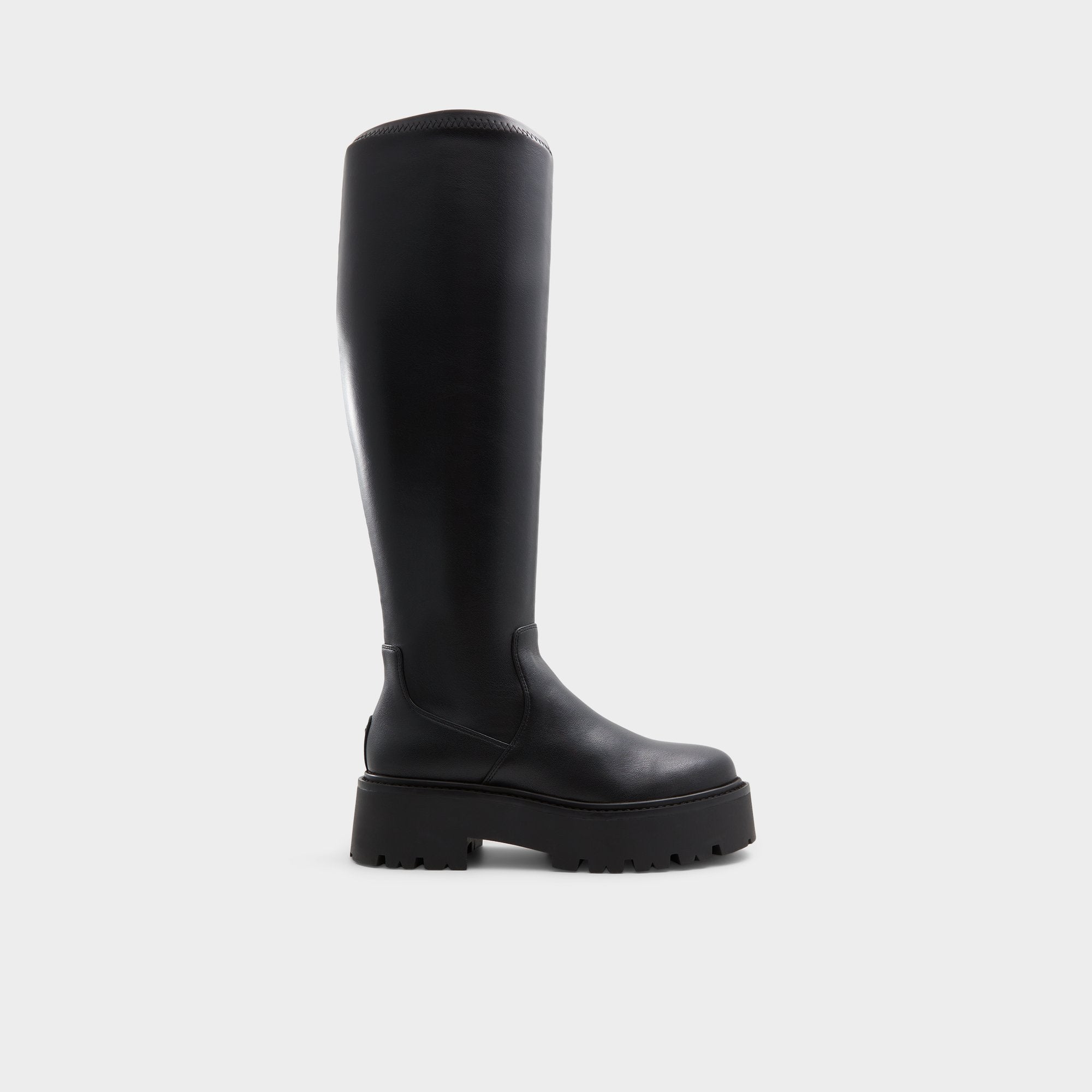 Black Carelden in Wc Black - Knee-high boot, Lug sole | Aldo