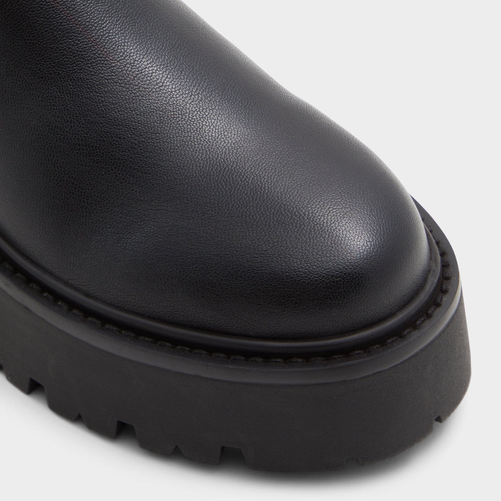 Black Carelden in Wc Black - Knee-high boot, Lug sole | Aldo