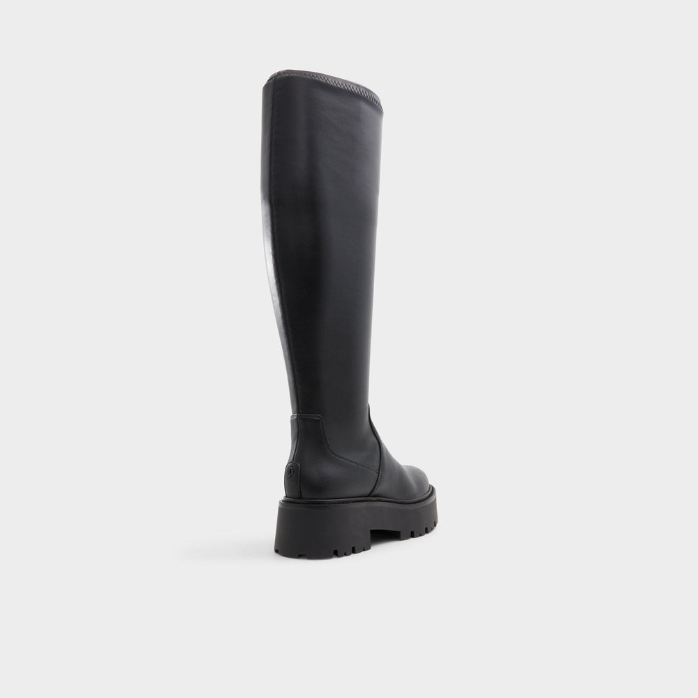 Black Carelden Black Women's Tall Boots - Knee-high boot, Lug sole | Aldo