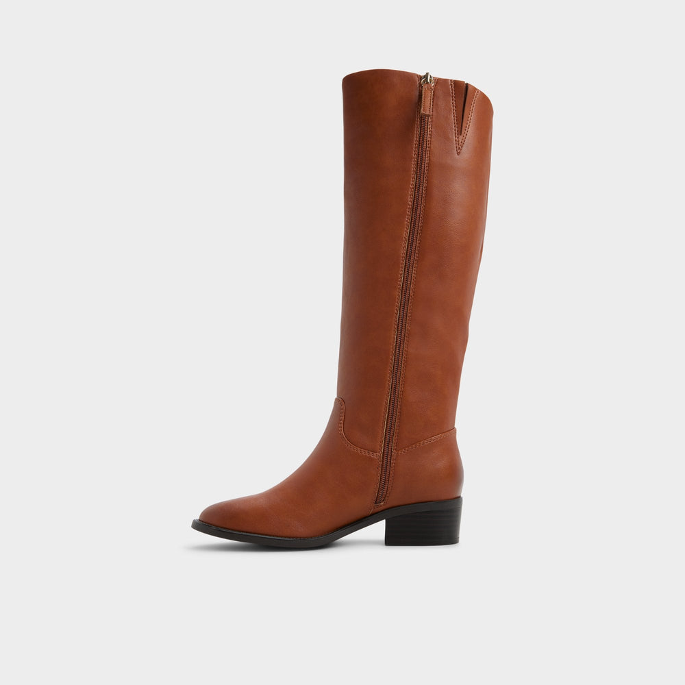 Medium brown Kaydienh in Medium Brown - Knee-high boot, Block heel | Aldo