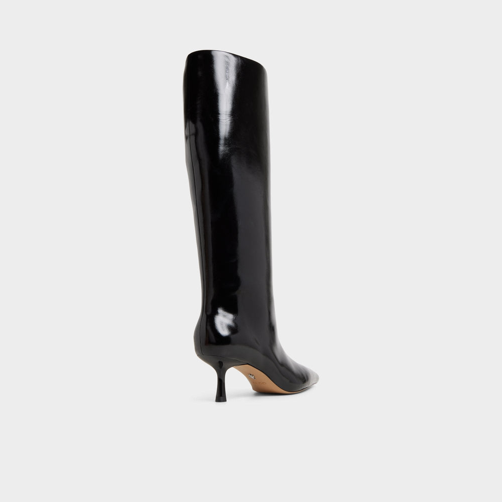 Black Selora Black Women's Tall Boots - Knee-high boot, Stiletto heel | Aldo