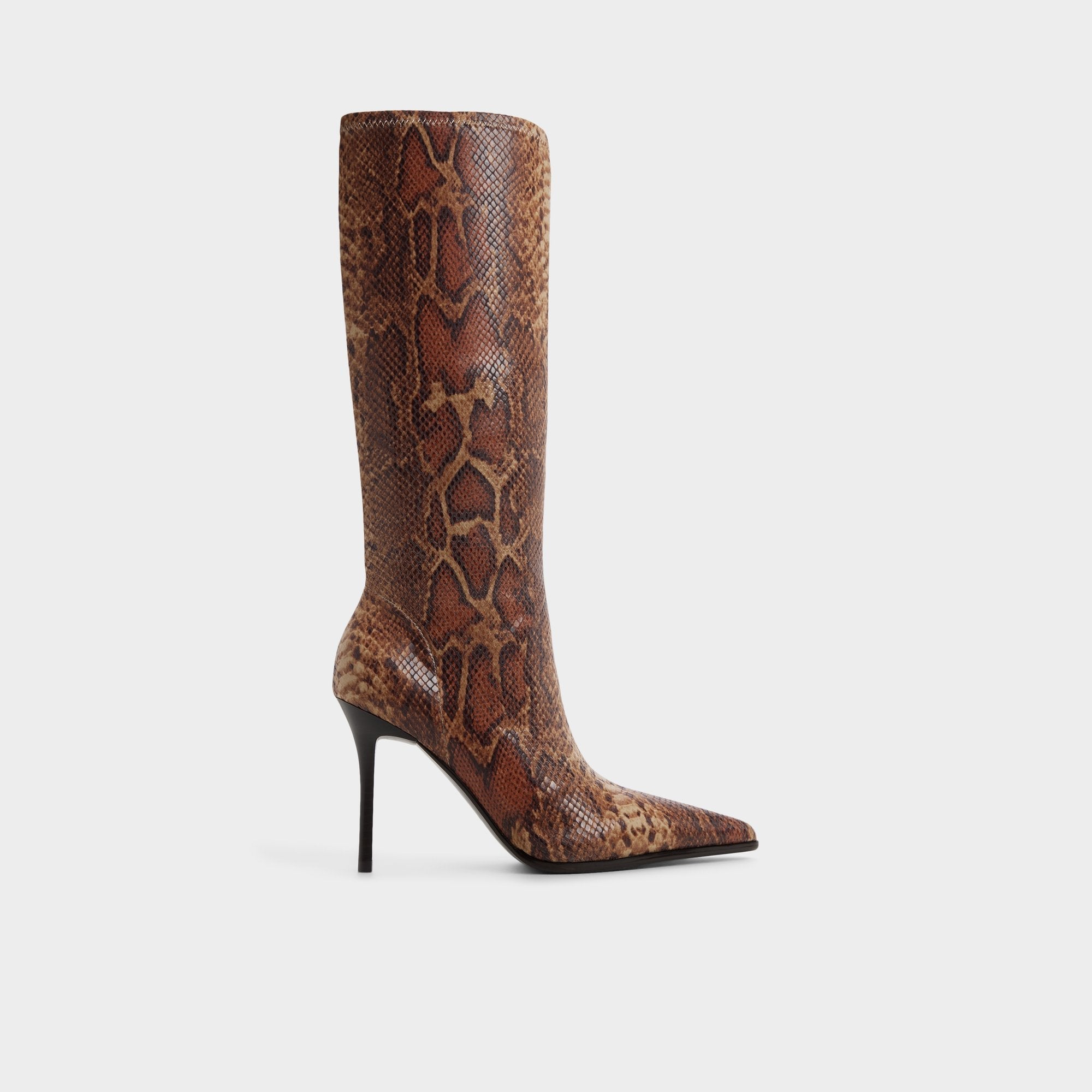Brown multi Re in Emily Brown Multi - Knee-high boot, Stiletto heel | Aldo