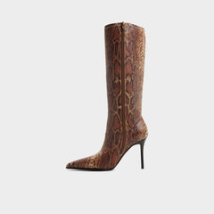 Brown multi Re in Emily Brown Multi - Knee-high boot, Stiletto heel | Aldo