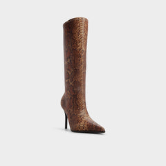 Brown multi Re in Emily Brown Multi - Knee-high boot, Stiletto heel | Aldo