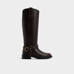 Dark brown Philippa in Dark Brown - Riding boot, Block heel | Aldo