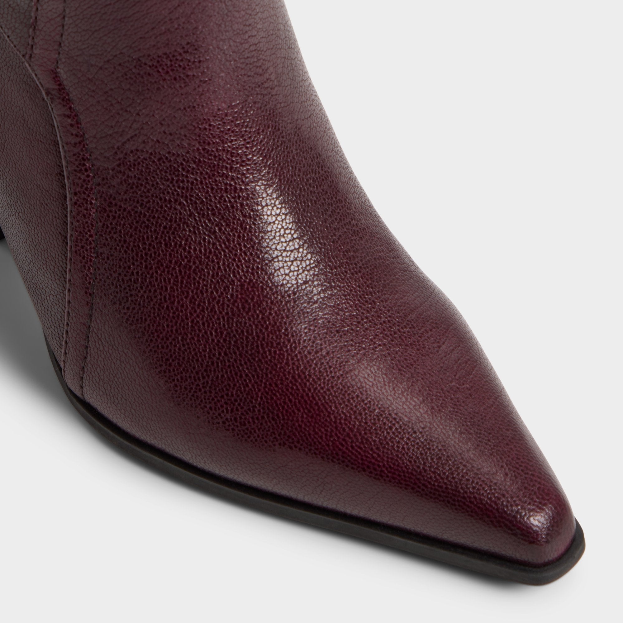 Bordo Saddle in Bordo - Knee-high boot, Block heel | Aldo