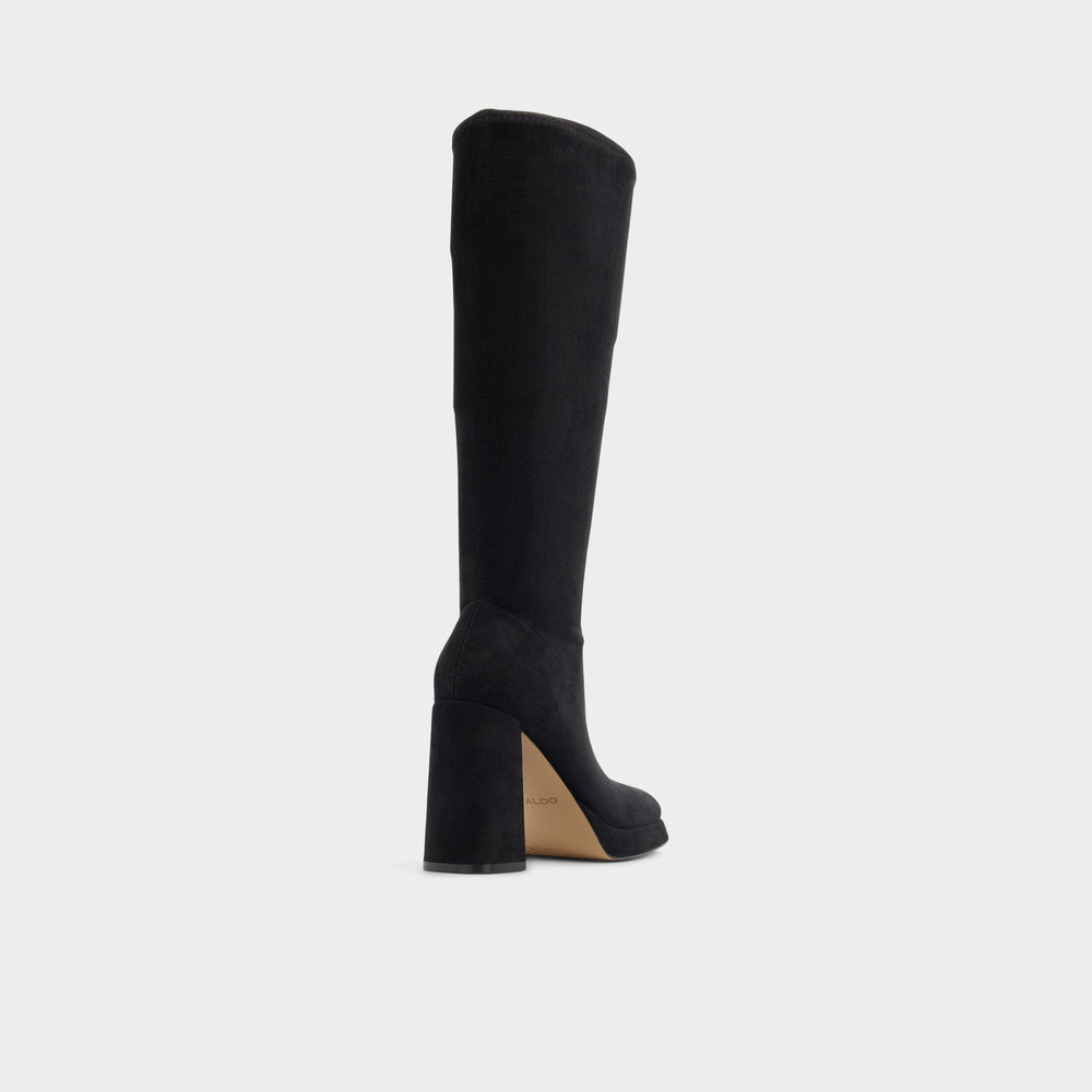 Black Gisselle in Black - Knee-high boot, Platform | Aldo