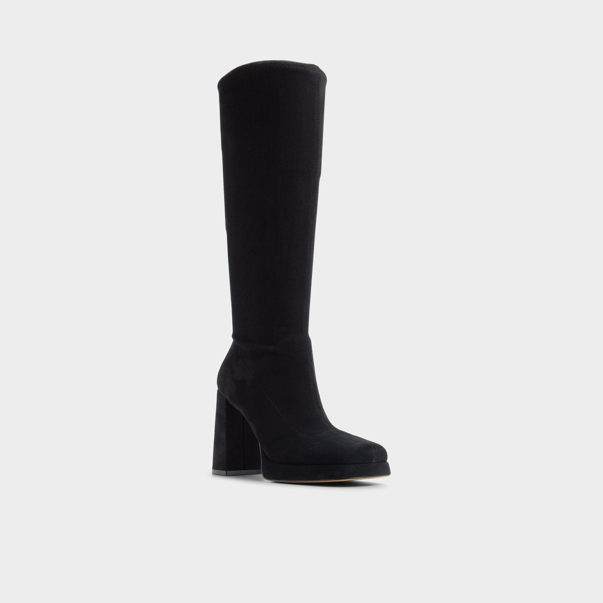 Black Gisselle in Black - Knee-high boot, Platform | Aldo