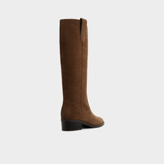 Dark brown Kaydia in Dark Brown - Knee-high western boot, Block heel | Aldo