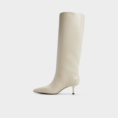 Cream Selora in Cream 14166956 - Knee-high boot, Stiletto heel | Aldo
