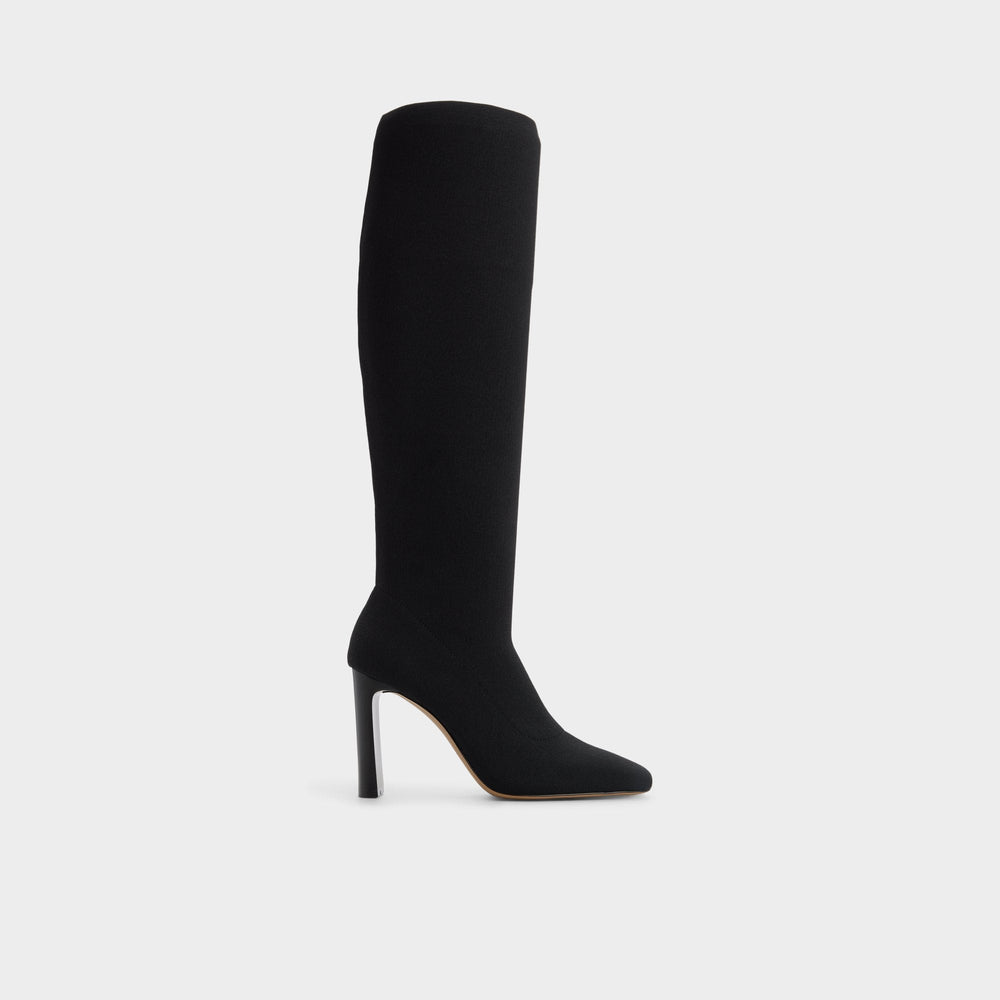 Black Lennora in Black - Knee-high boot, Stiletto heel | Aldo
