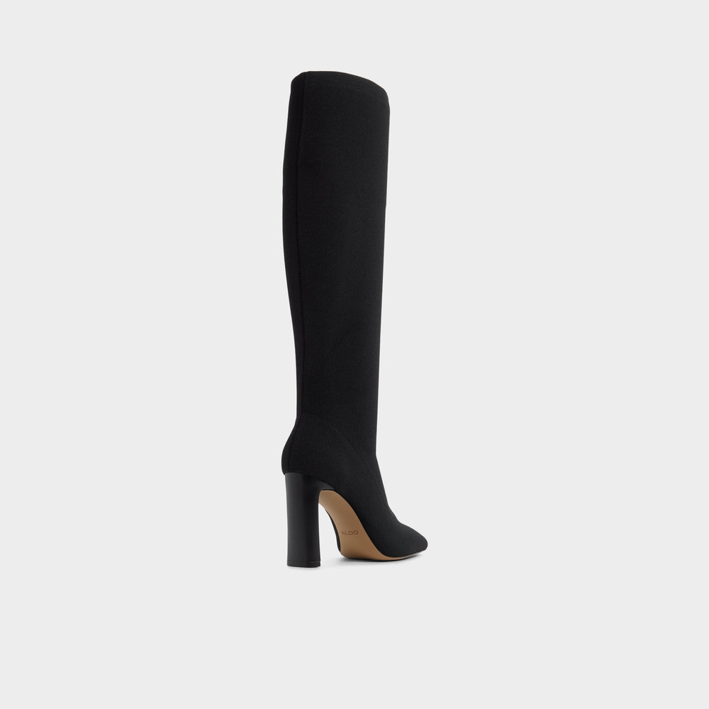 Black Lennora in Black - Knee-high boot, Stiletto heel | Aldo