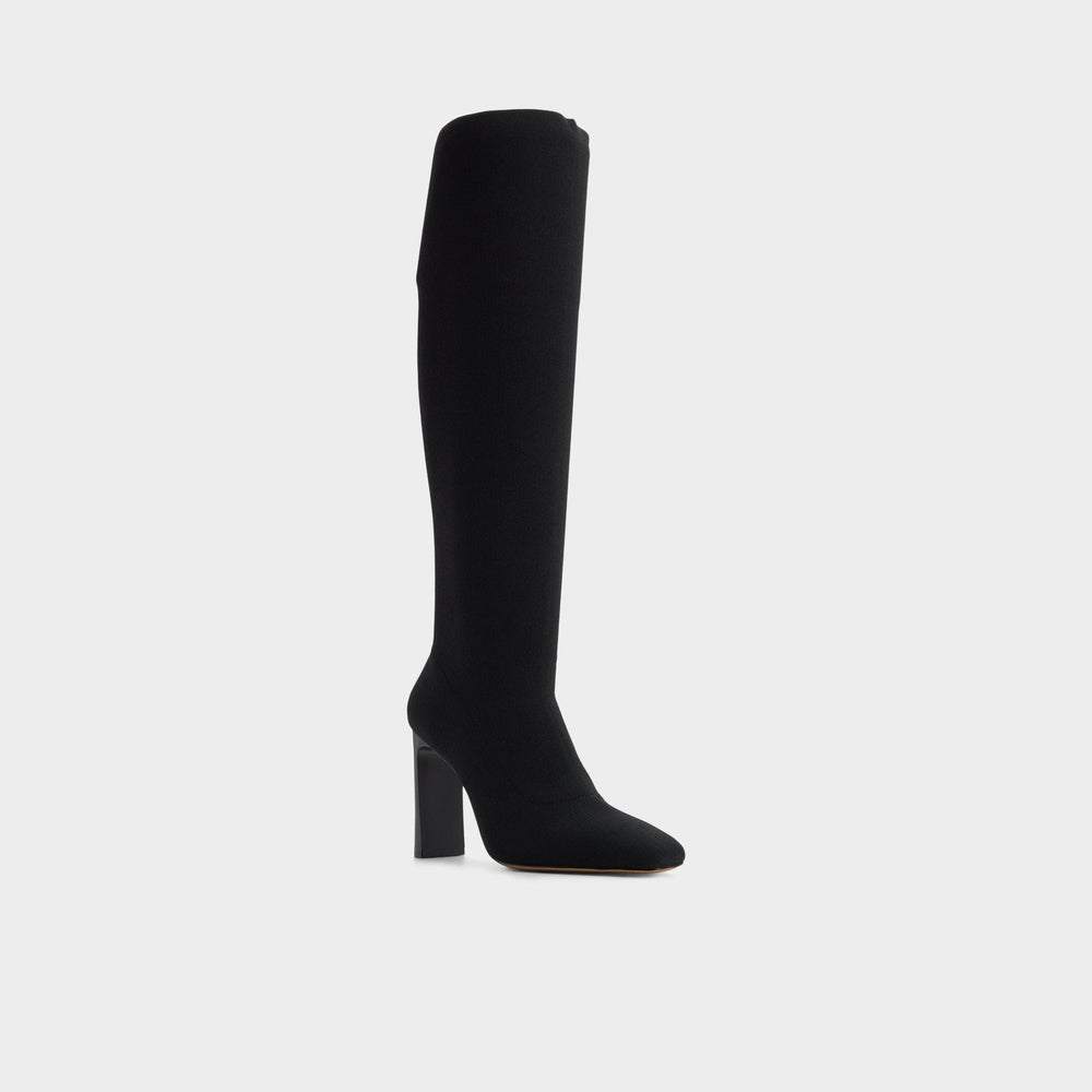 Black Lennora in Black - Knee-high boot, Stiletto heel | Aldo
