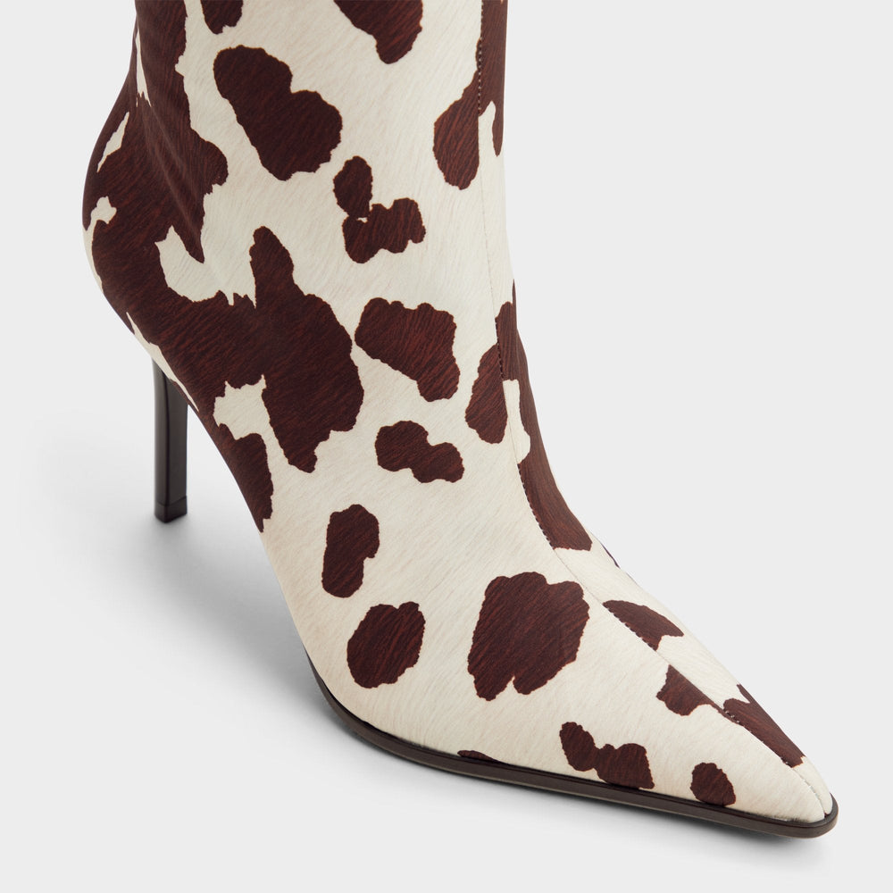 Open brown Re in Emma Open Brown - Knee-high boot, Stiletto heel | Aldo
