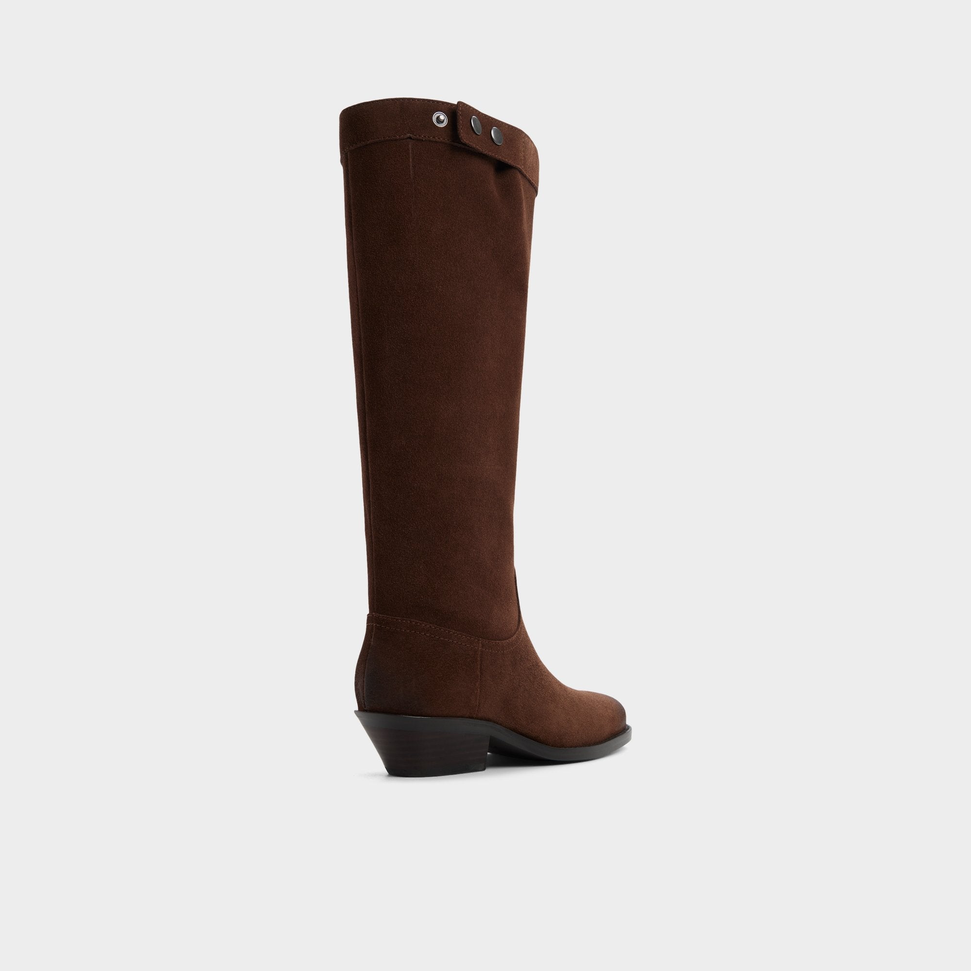 Dark Brown Emberlyn in Dark Brown 14163446 - Knee-high western boot, Cup sole | Aldo