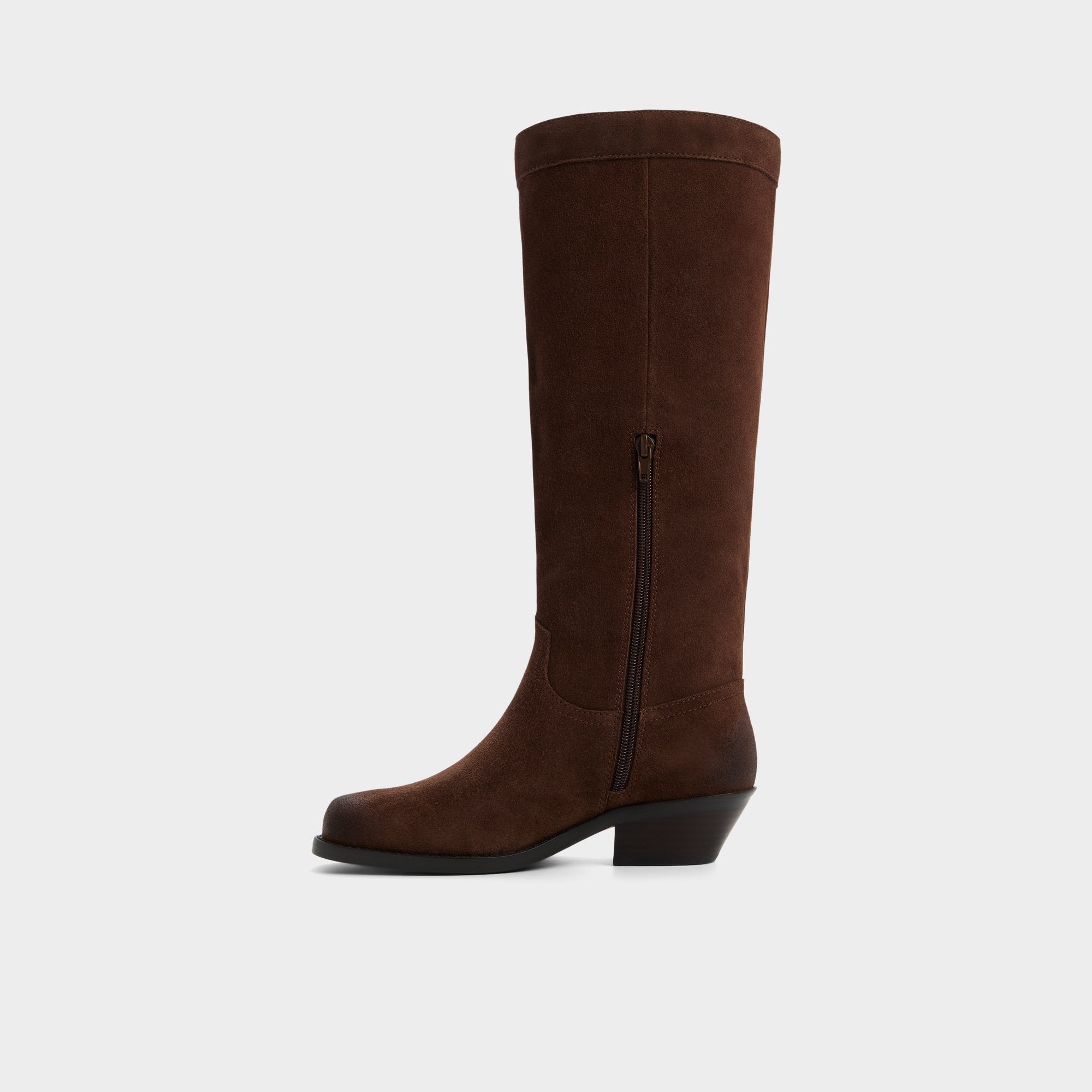 Dark Brown Emberlyn in Dark Brown 14163446 - Knee-high western boot, Cup sole | Aldo