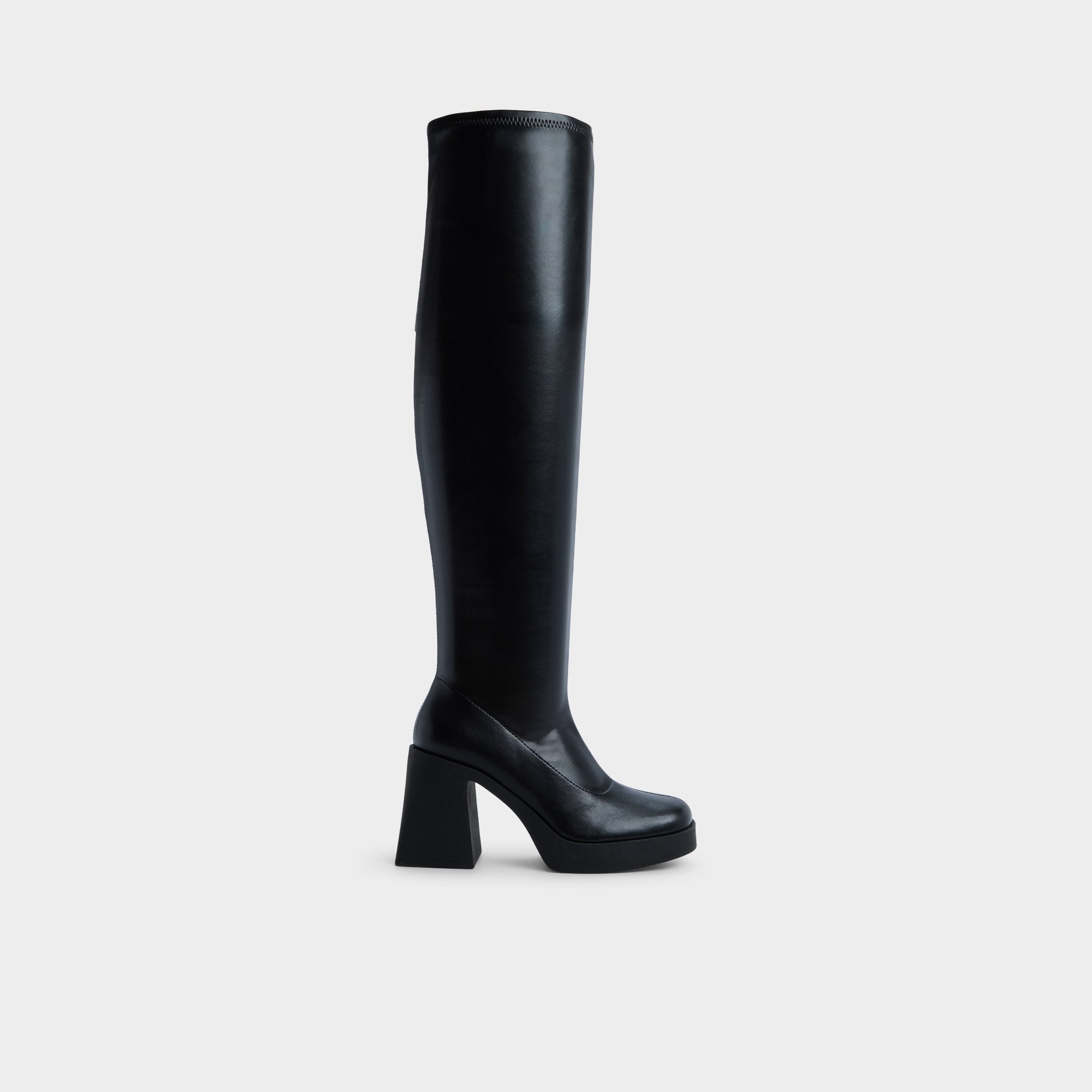 Black Maritza in Black - Over-the-knee boot, Platform | Aldo