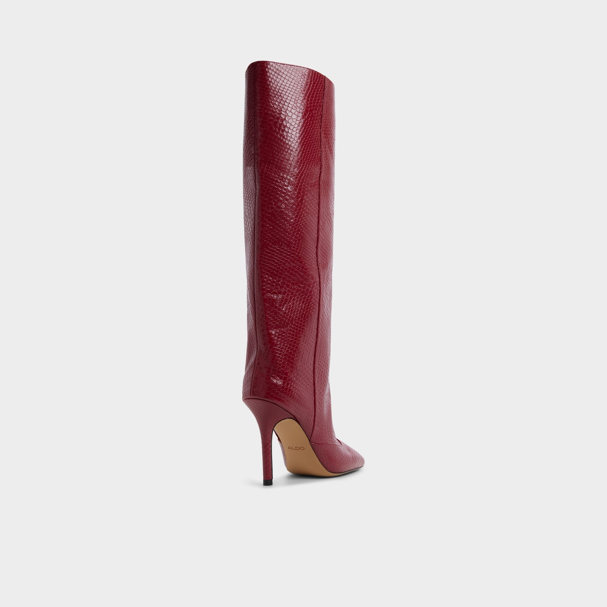 Dark red Aleena in Dark Red - Knee-high boot, Stiletto heel | Aldo