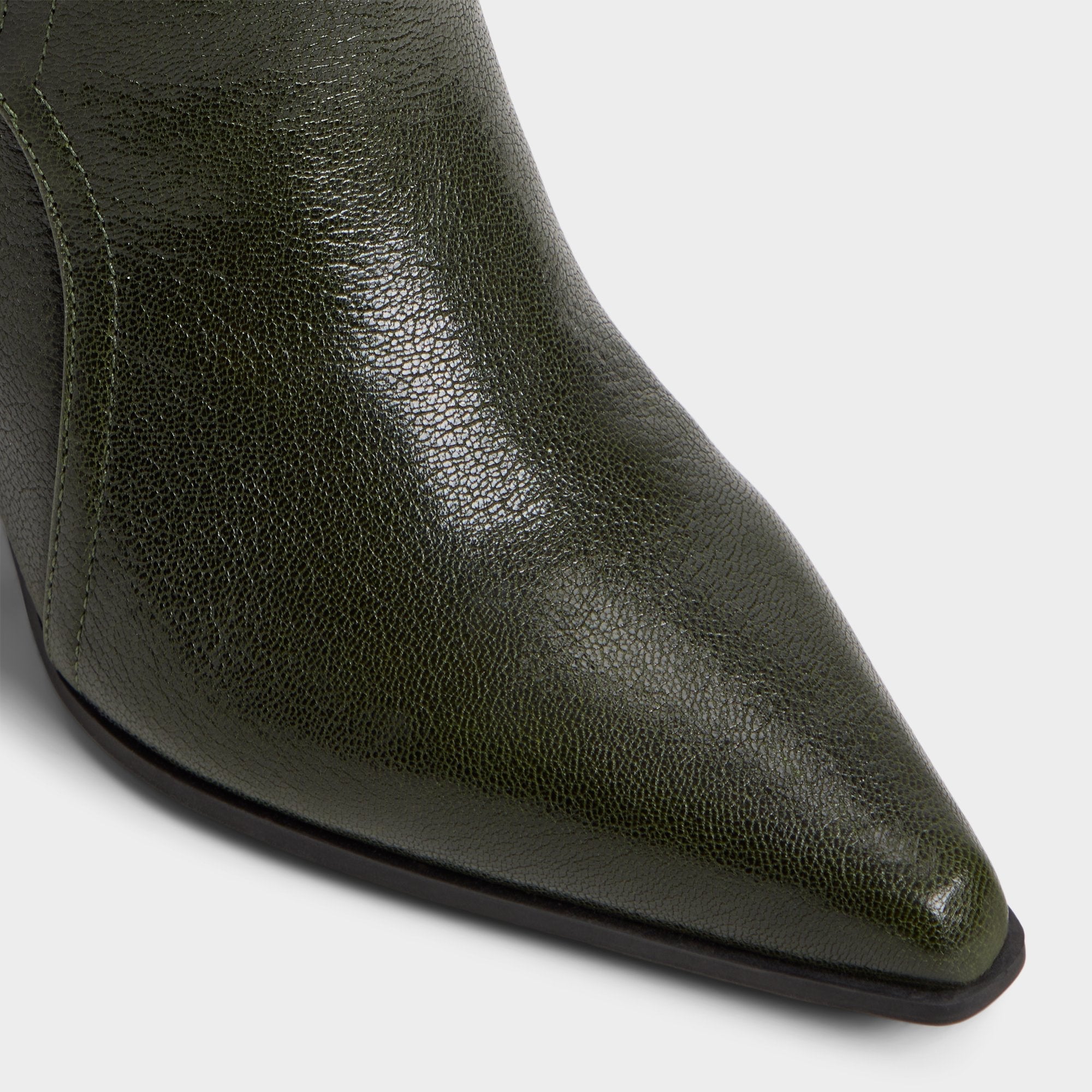 Dark green Saddle in Dark Green - Knee-high boot, Block heel | Aldo