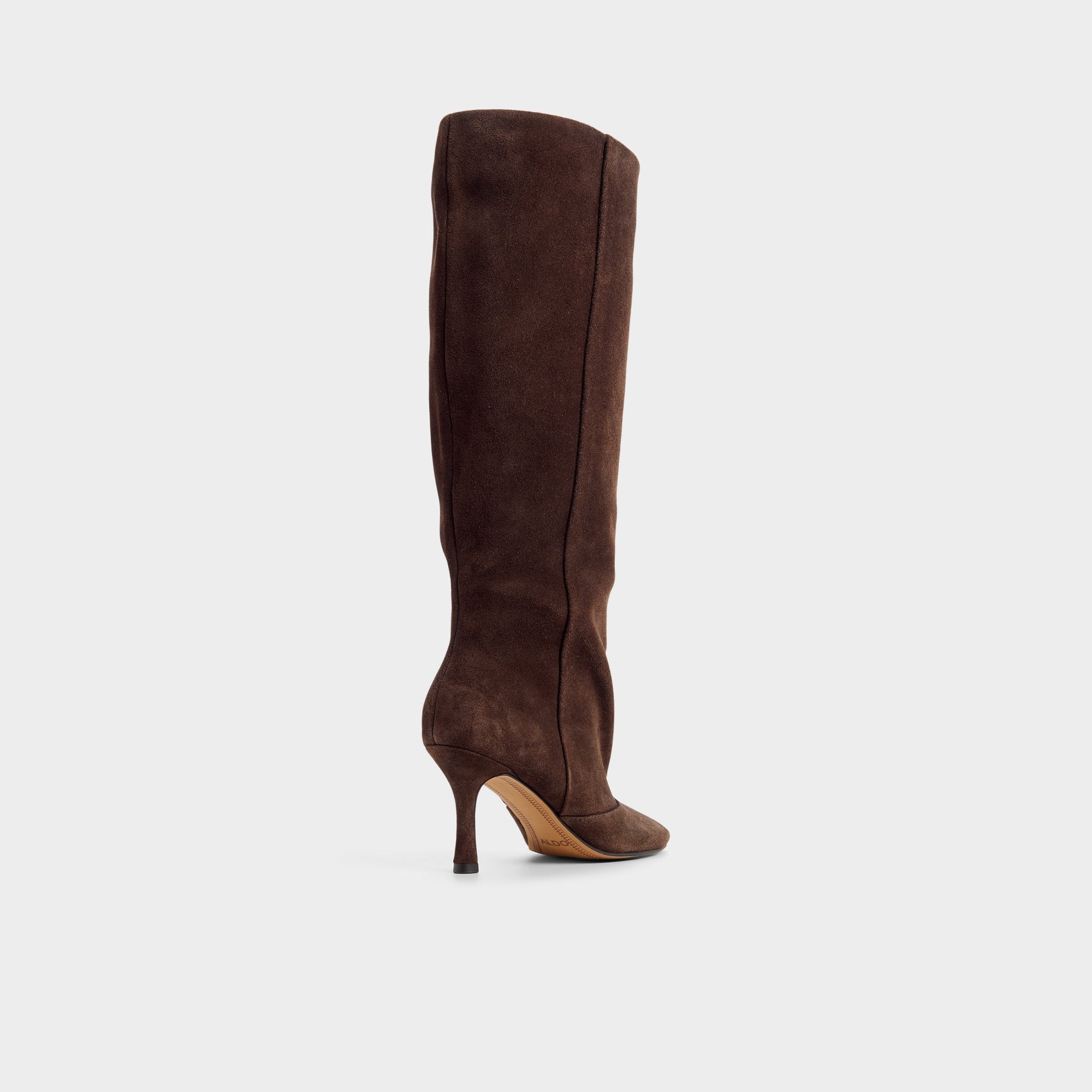 Dark Brown Frankey in Dark Brown - Knee-high boot, Stiletto heel | Aldo