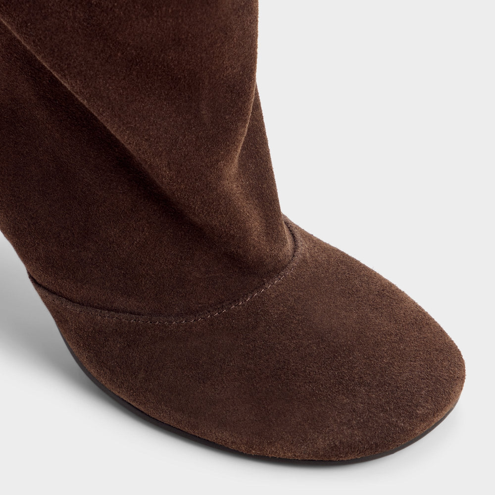Dark Brown Frankey in Dark Brown - Knee-high boot, Stiletto heel | Aldo