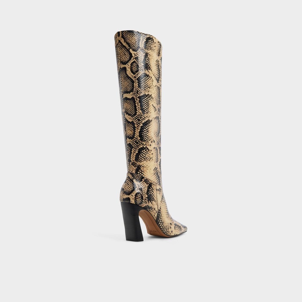 Brown multi Vivienna in Brown Multi - Knee-high boot, Block heel | Aldo
