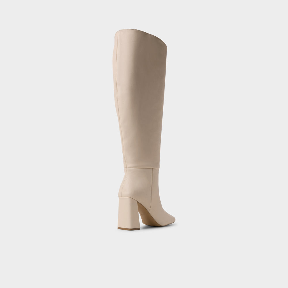 Cream Helana in Wc Cream - Knee-high boot, Block heel | Aldo
