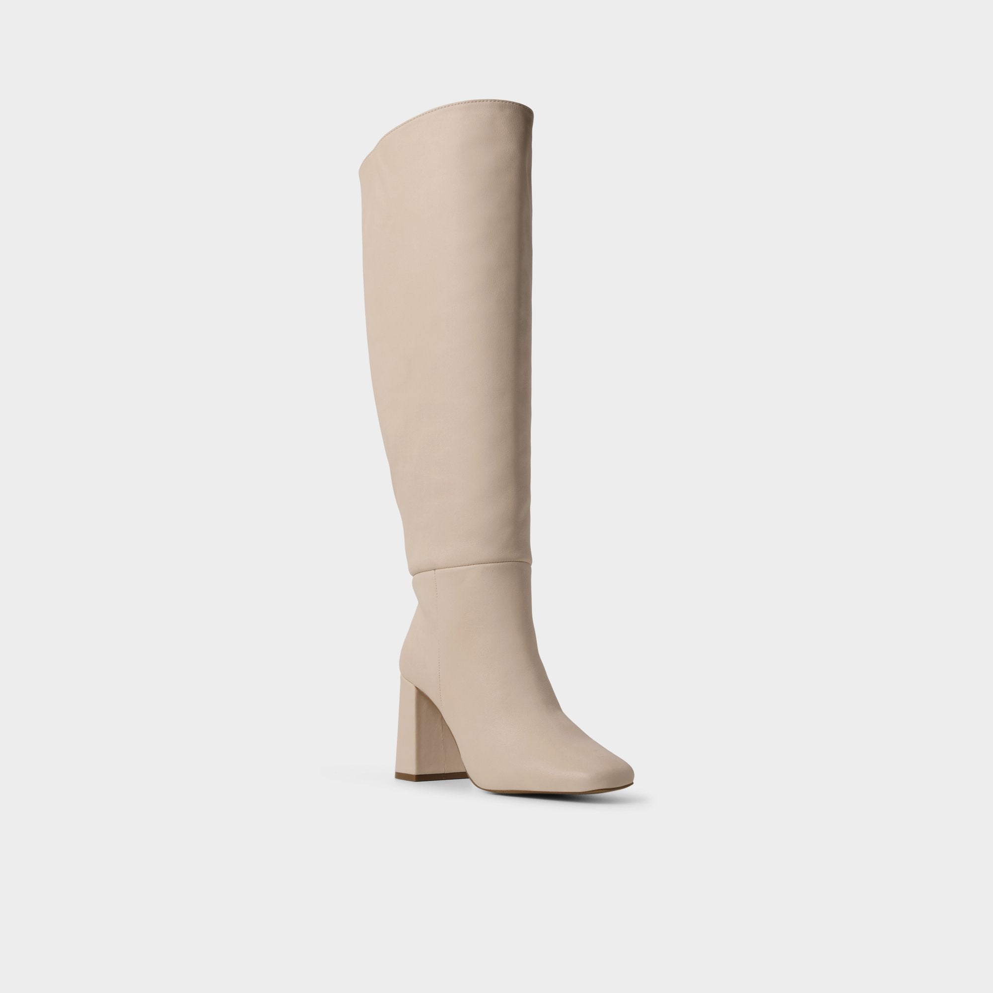 Cream Helana in Wc Cream - Knee-high boot, Block heel | Aldo