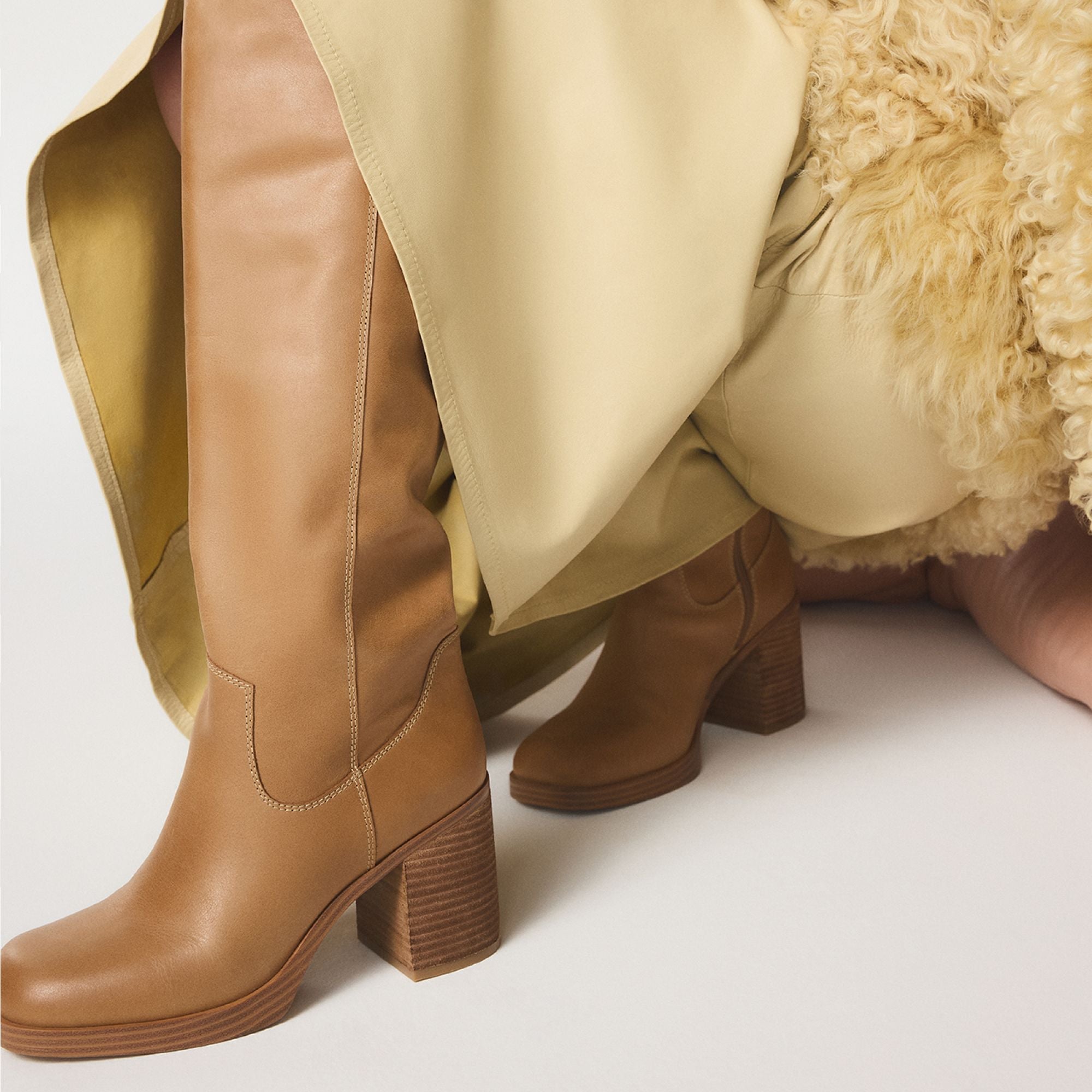 Light brown Juny in Light Brown - Knee-high boot, Platform | Aldo