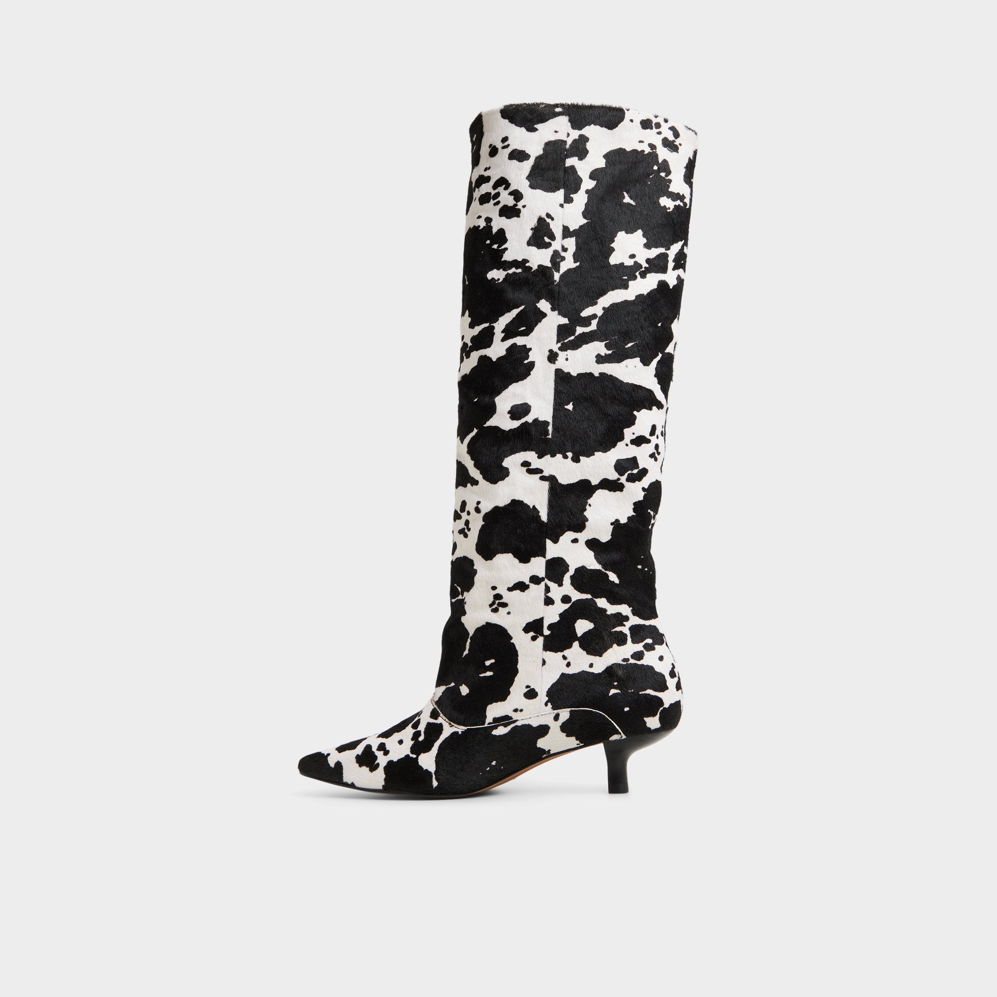 White/black Everose in White Black - Knee-high boot, Kitten heel | Aldo