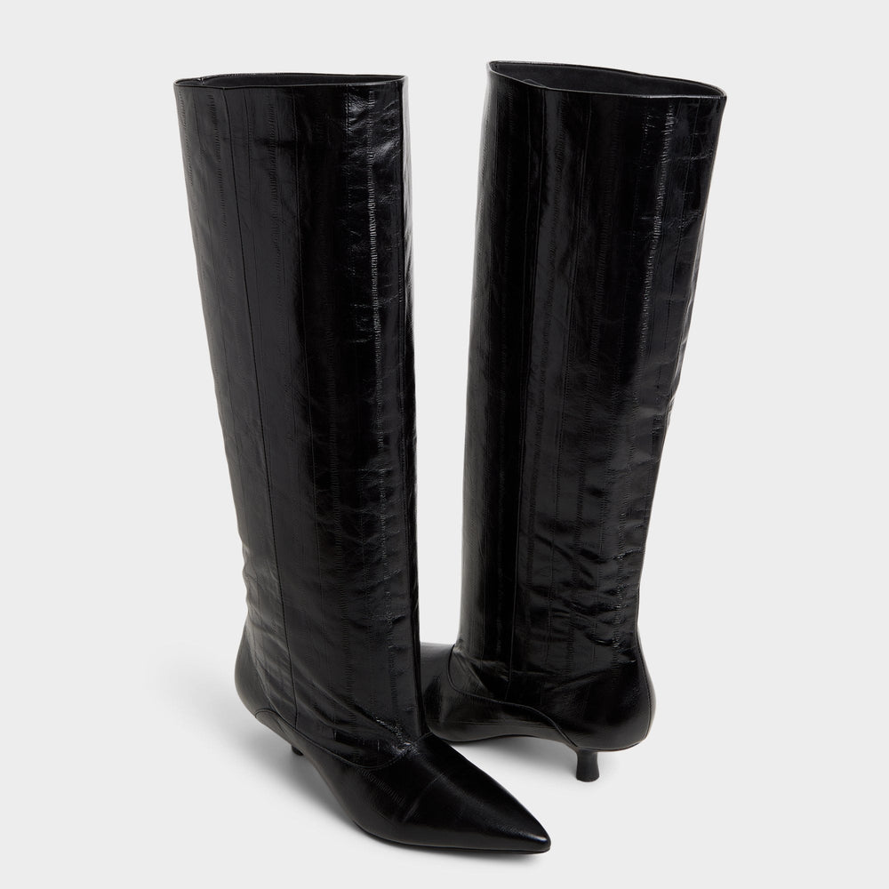 Black Everose in Black - Knee-high boot, Kitten heel | Aldo