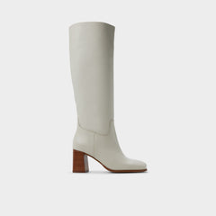 White/bone Elyze in White Bone - Knee-high boot, Block heel | Aldo