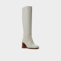 White/bone Elyze in White Bone - Knee-high boot, Block heel | Aldo