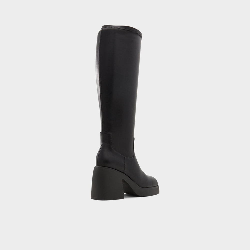 Black Auster in Wc Black - Knee-high boot, Platform | Aldo