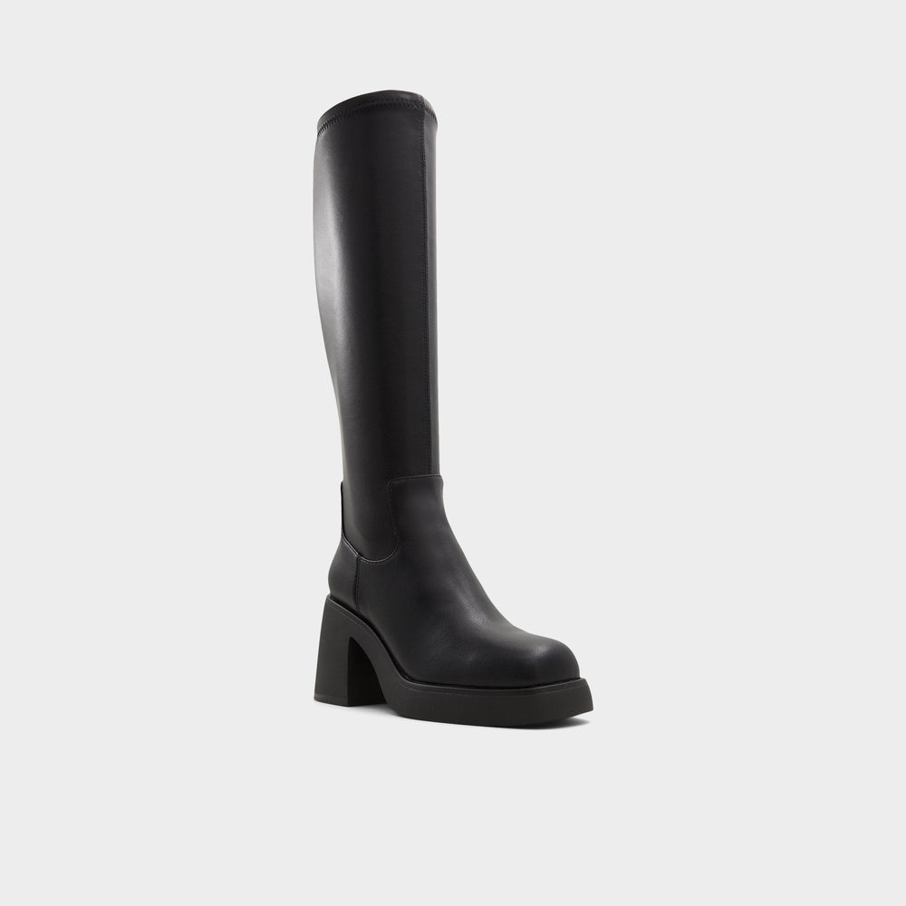 Black Auster in Wc Black - Knee-high boot, Platform | Aldo