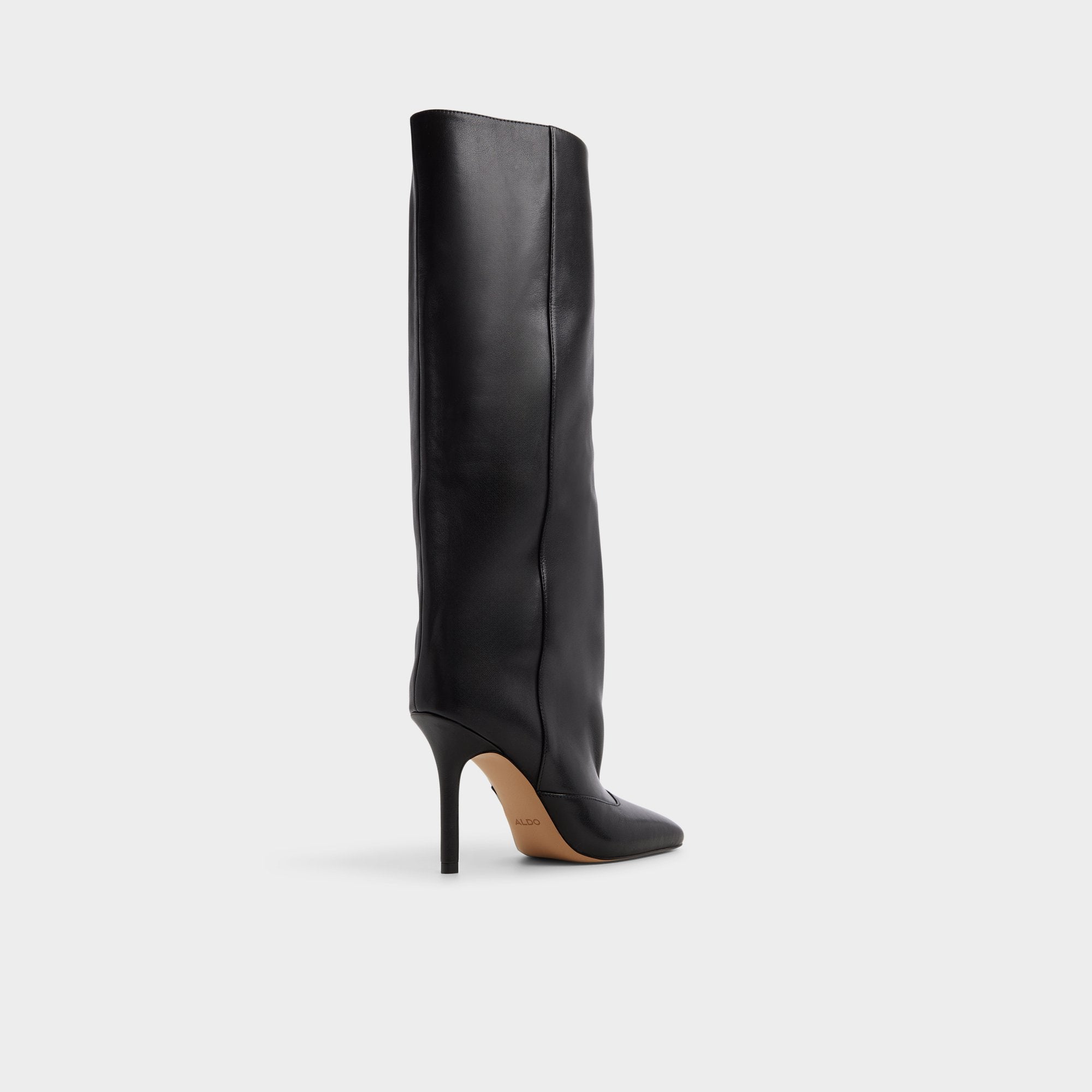 Black Aleena in Black - Knee-high boot, Stiletto heel | Aldo