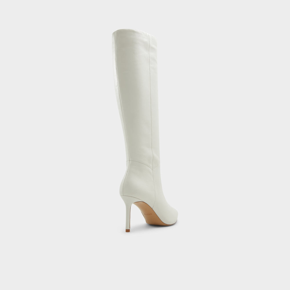 White/Bone Laroche White/Bone Women's Tall Boots - Knee-high boot, Stiletto heel | Aldo